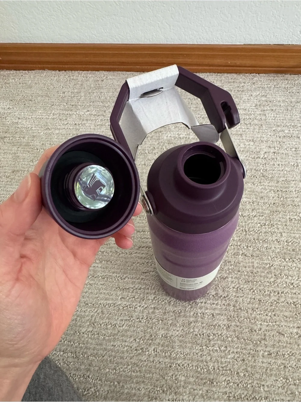 New Stanley Plum 24oz IceFlow Aerolight Fast Flow Water Bottle - Stainless